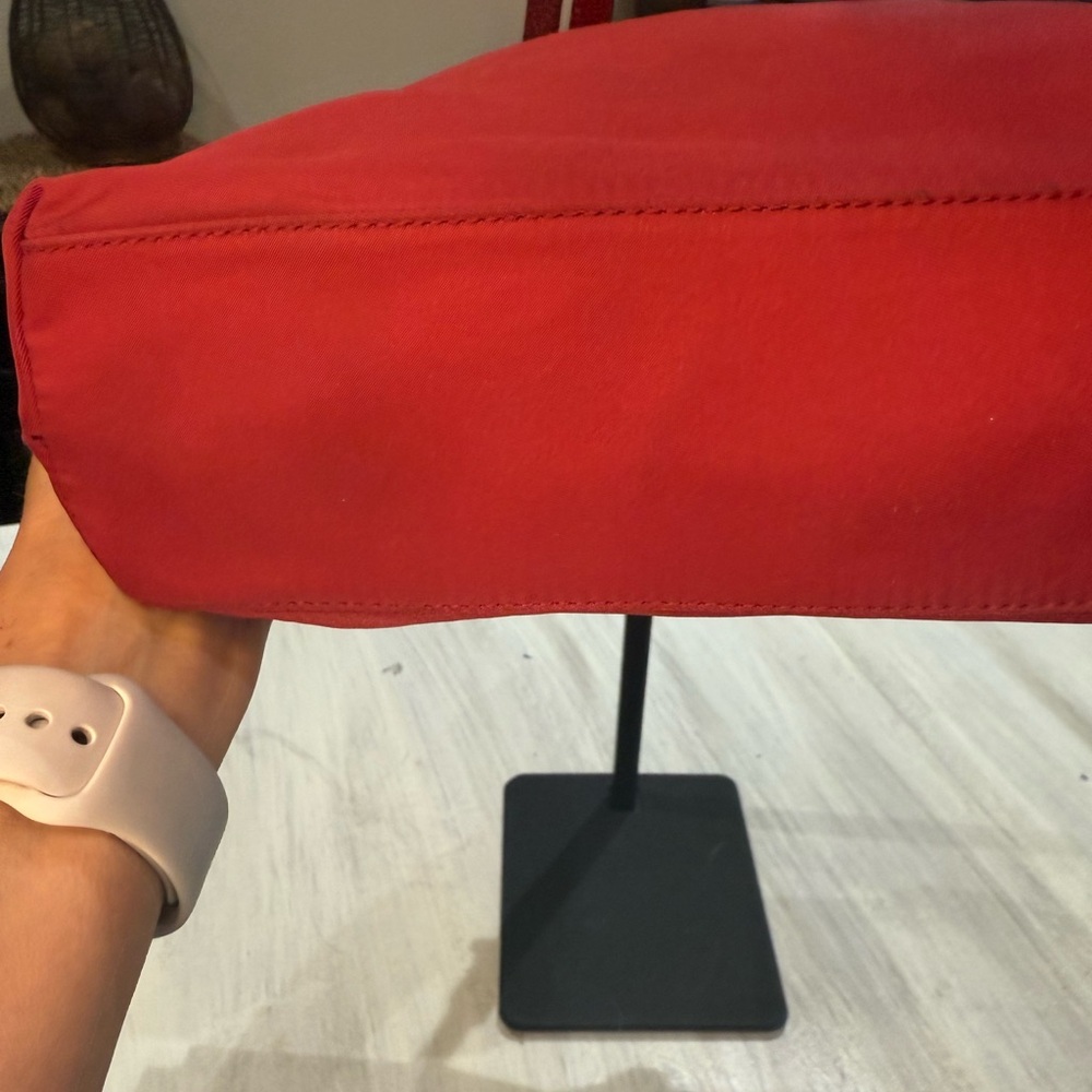 Prada Nylon Red Tote Bag-Authentic - Picture 6 of 16